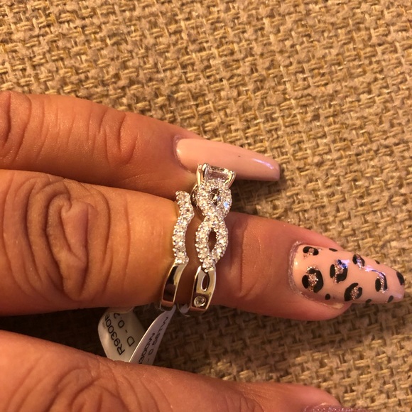 NWT Valina Sample Wedding Ring Set size 6 1/4 6.25 - Picture 6 of 8